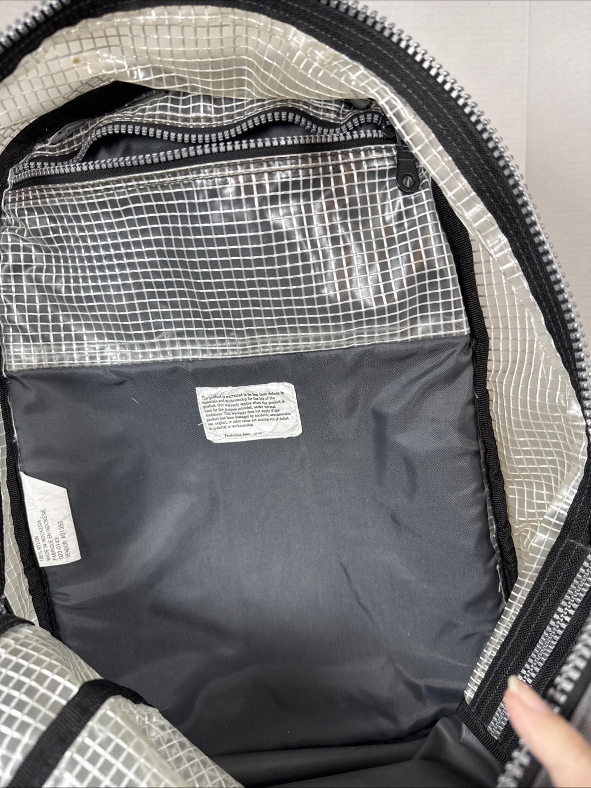 Eddie Bauer Clear Transparent PVC Multi-pockets Backpack