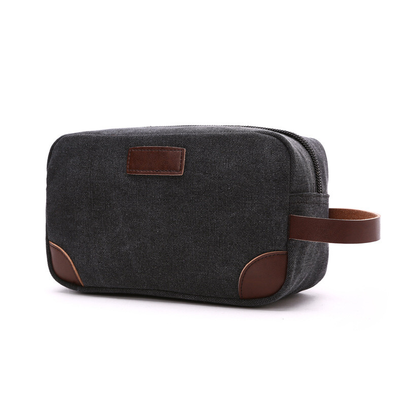 Mens Toiletry Bag Hanging Dopp Kit Canvas Shaving Bag Large Capacity for Travel