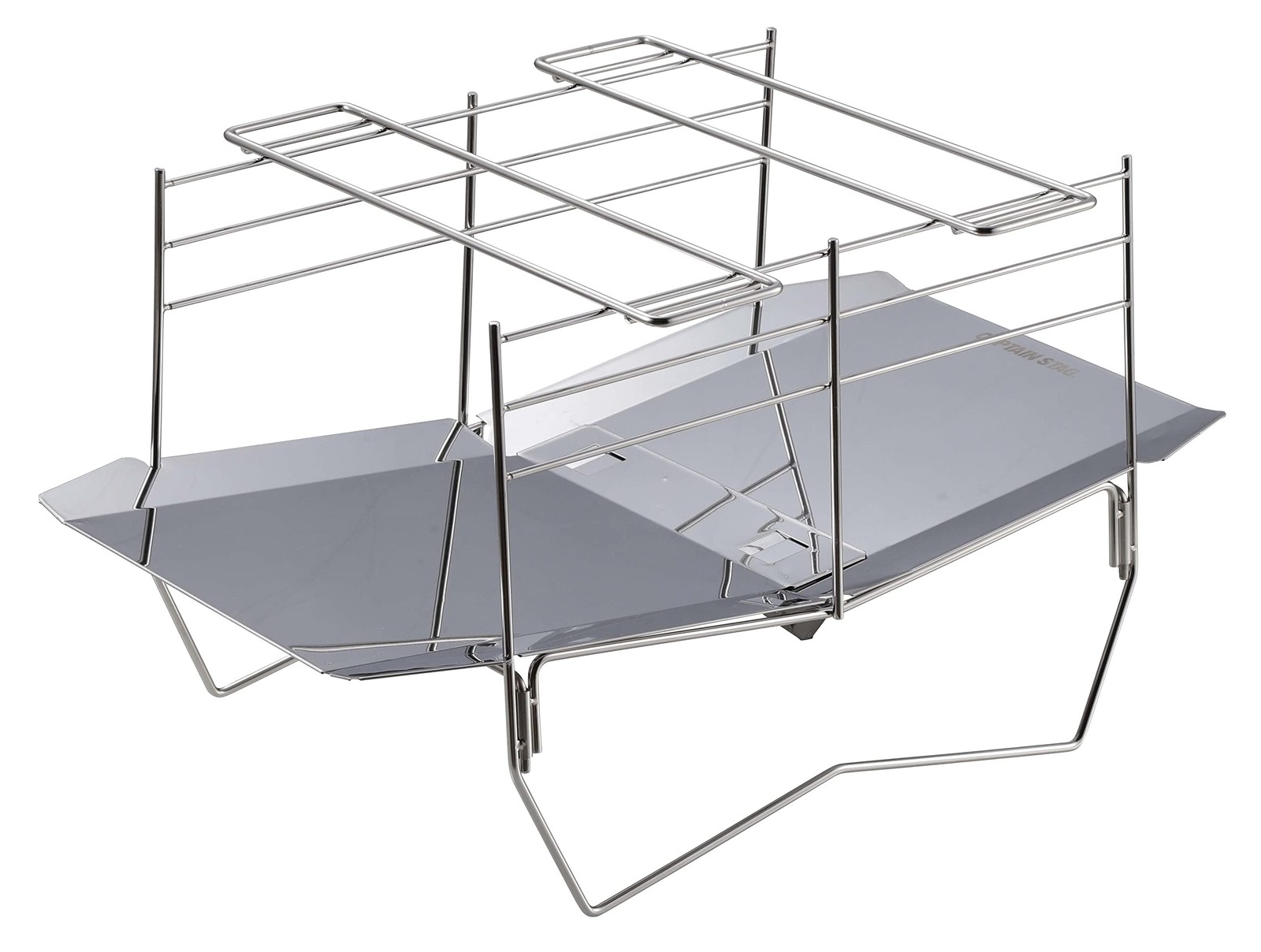 CAPTAIN STAG Solo Light Grill, Lightweight and Compact, with Storage Bag, UG-93