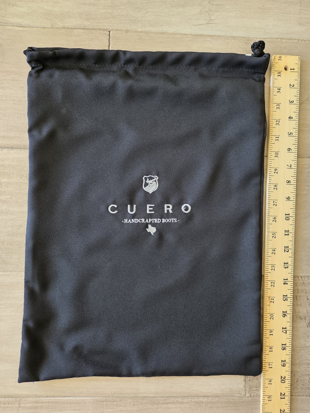 CUERO Handcrafted COWBOY Boots Travel Drawstring BAG Embroidered- DISCONTINUED
