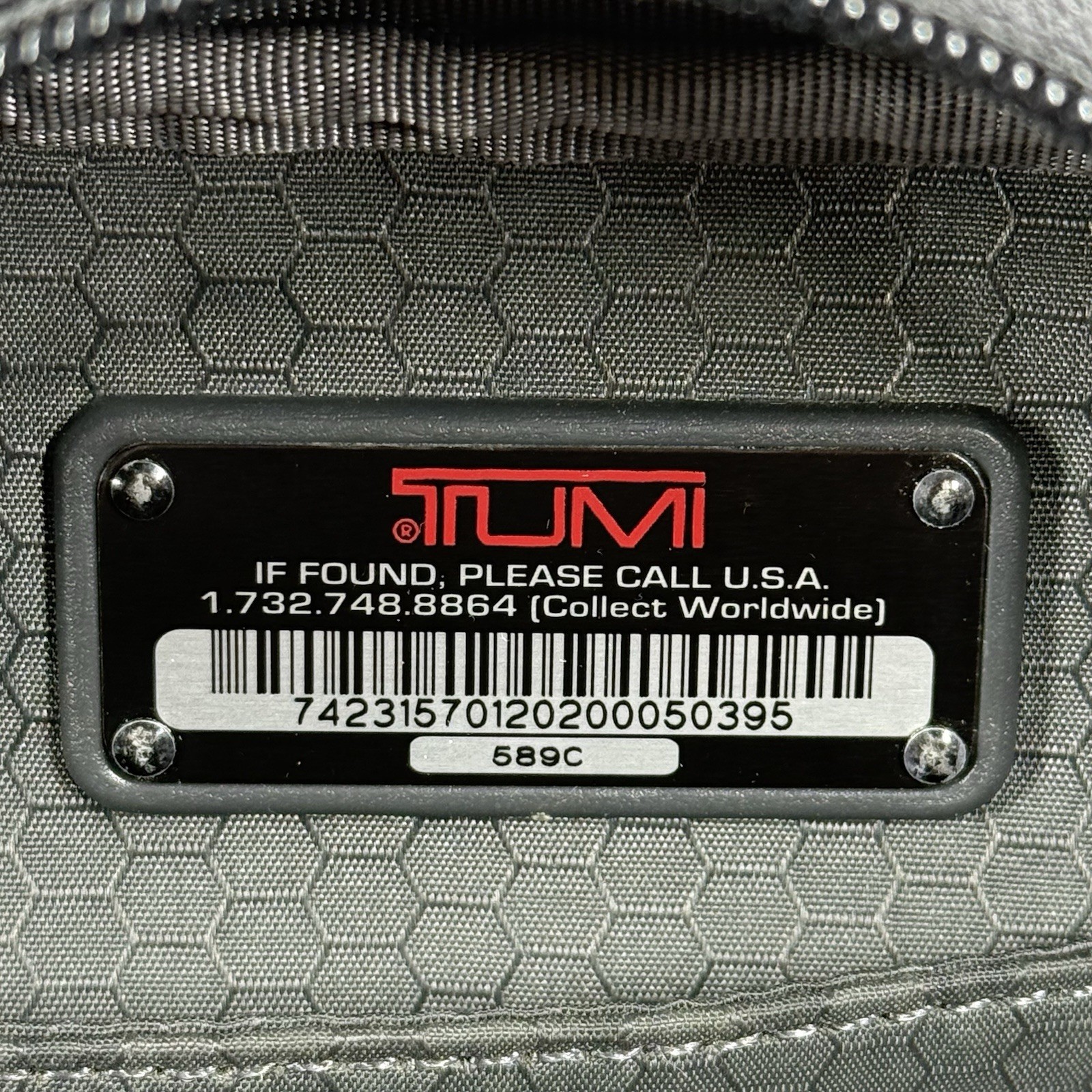 Tumi T-Tech Ballistic Nylon Messenger Backpack Laptop Bag Black Travel Work