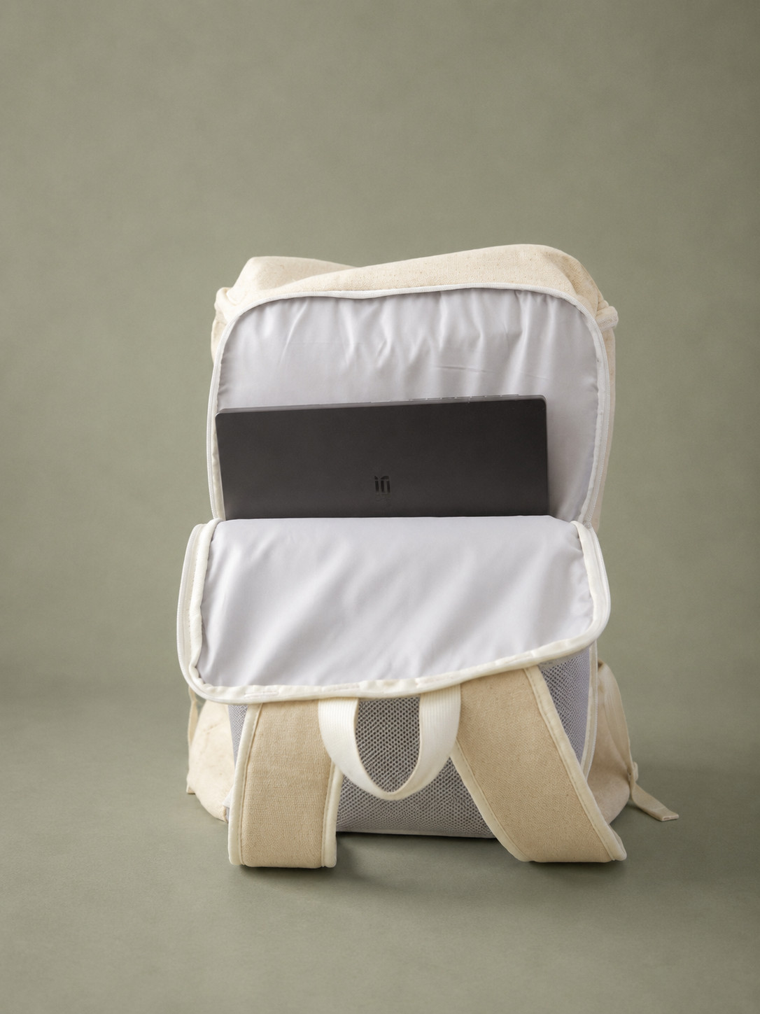 Organic Cotton Backpack – Eco Travel Bag, Minimalist, Sustainable, Lightweight