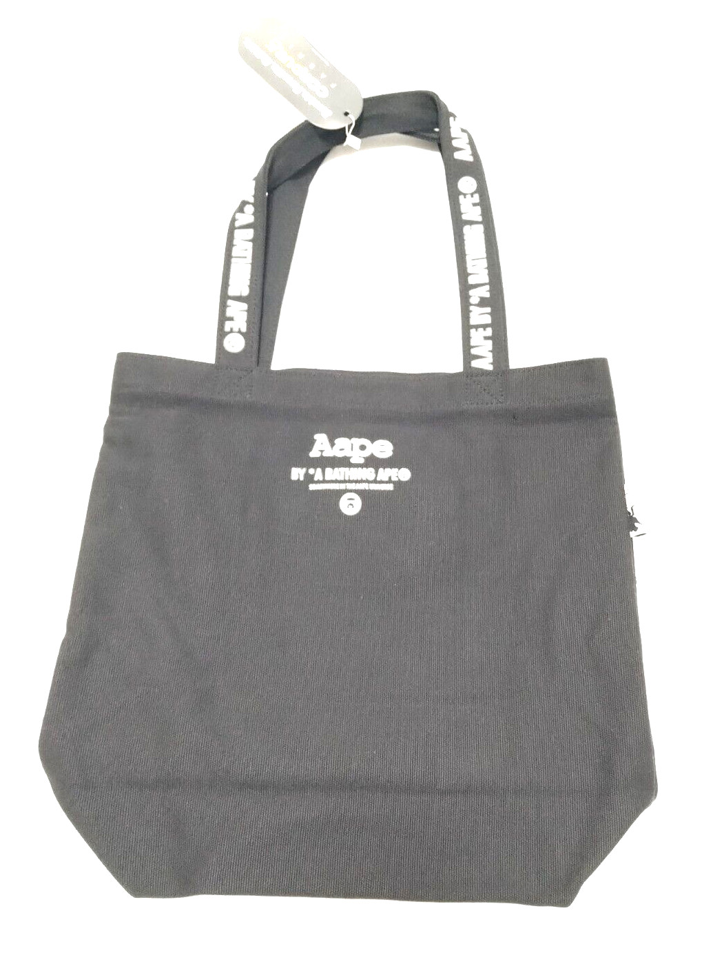 A BATHING APE Canvas Black Tote Bag Magazine Supplement BAPE
