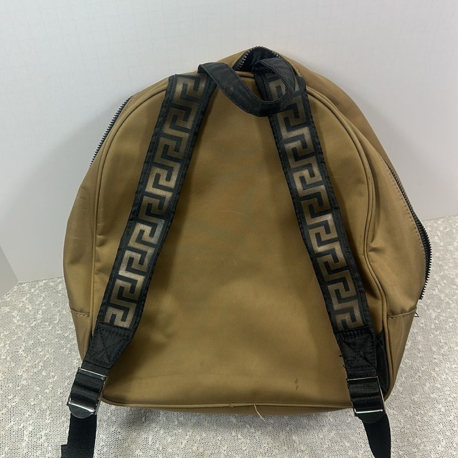VERSACE Backpack Back Pack Gold Black