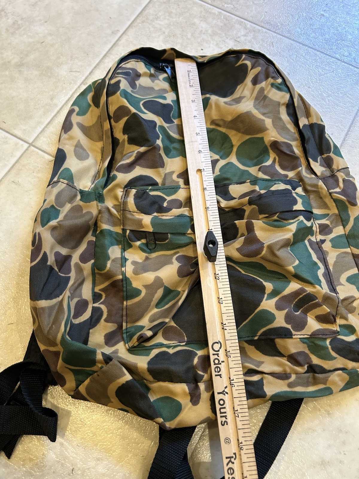 Duck Camouflage Nylon Backpack Lightweight Outdoor Hunting Hiking