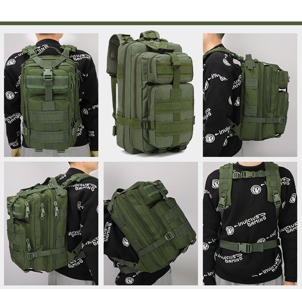 30L Outdoor Military Molle Tactical Backpack Rucksack Camping Hiking Travel Bags