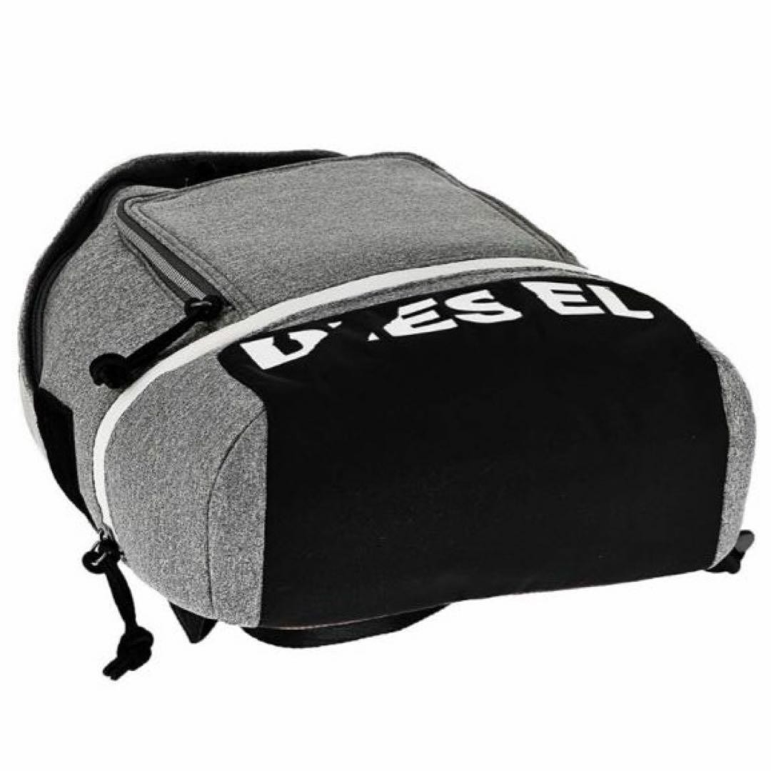 Diesel Men Backpack Rucksack 34x44x12cm Gray Red Almost unused Luxury Stylish