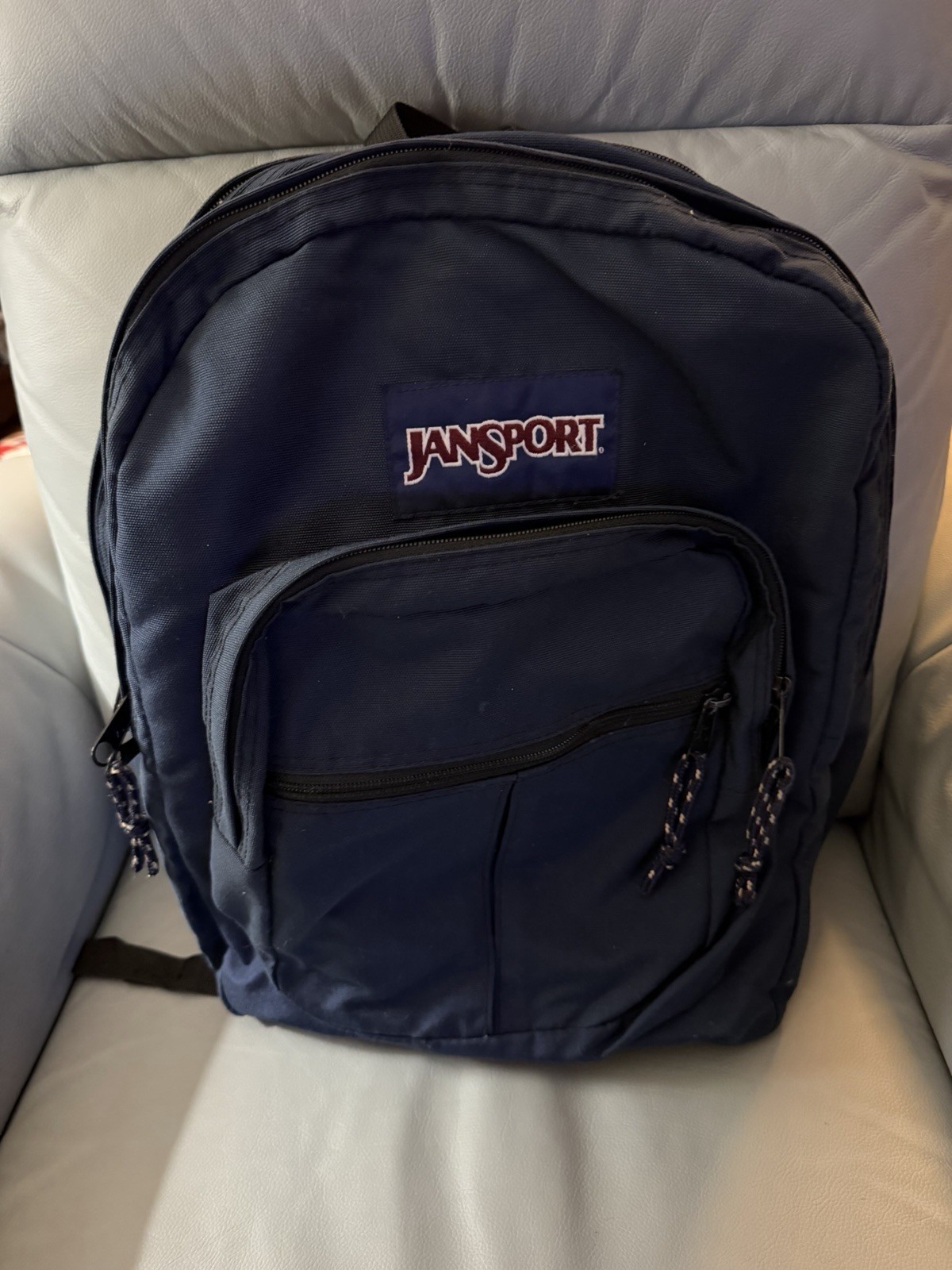 JANSPORT Big Student JS0A47JK Navy Double Big Pocket 4 Pocket
