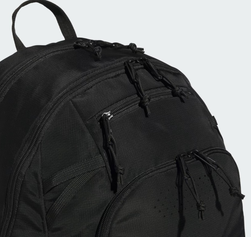 Adidas Black Defender 5 Backpack Laptop Gym School Bag New