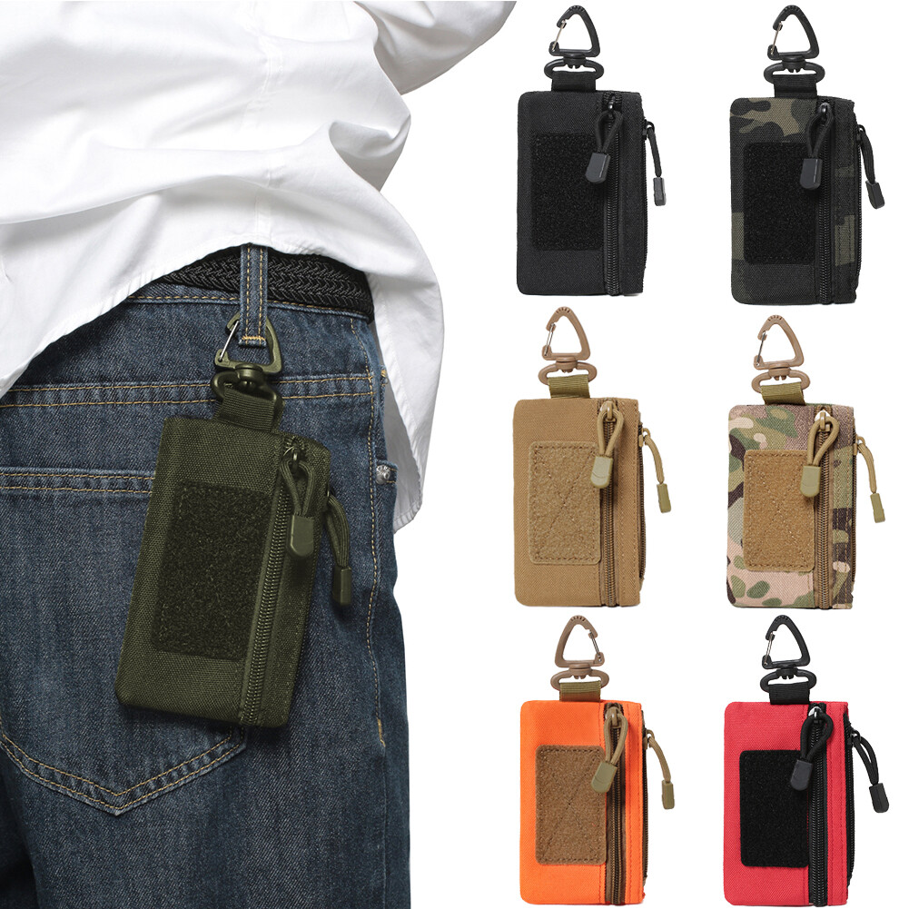 Tactical Keys Tool Pouch Small Utility Pouch Waist Bag for Outdoor Sports Hiking