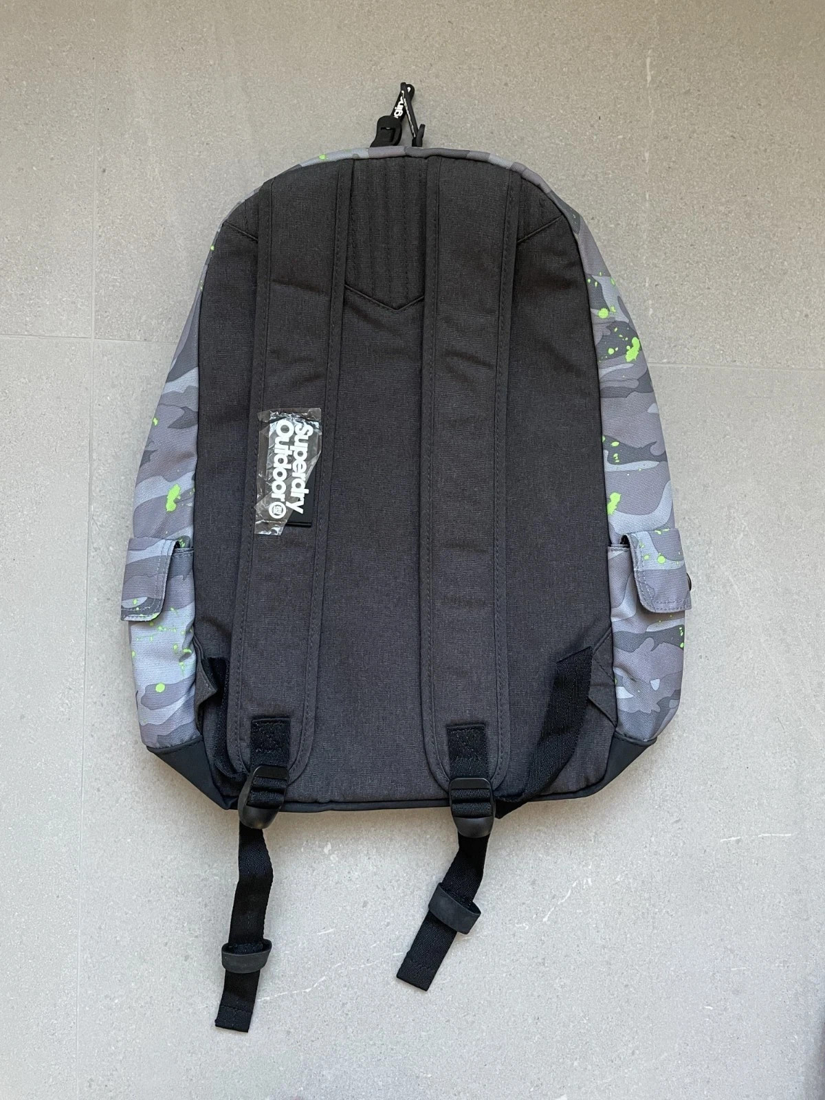 Superdry Outdoor Originals Japanese Camo Print Grey Backpack – New With Tags