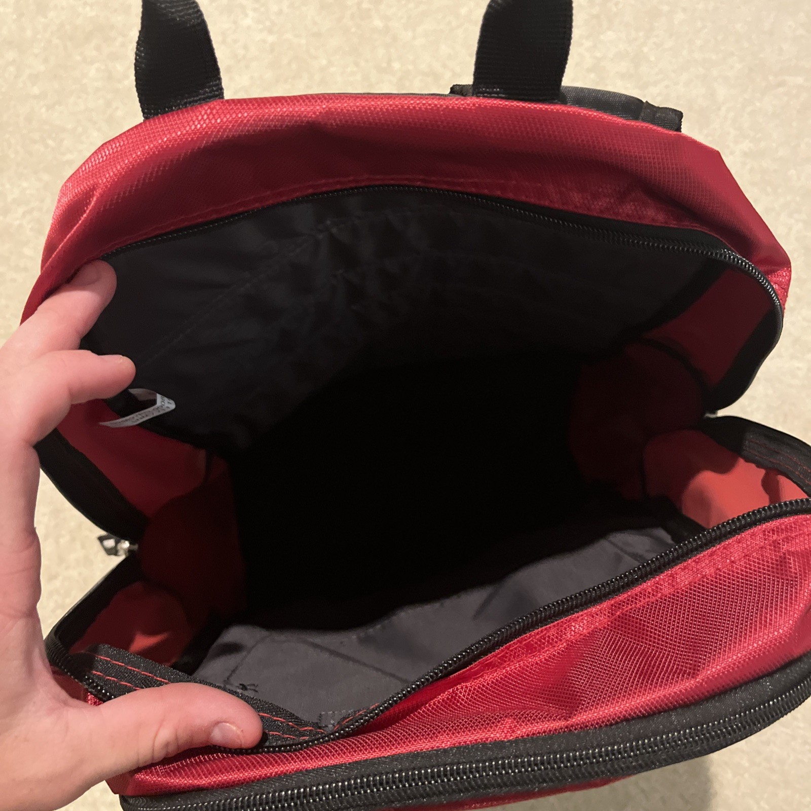 OGIO Leinenkugels Backpack Red Black Audio Pocket NEW Tech Gear Travel College