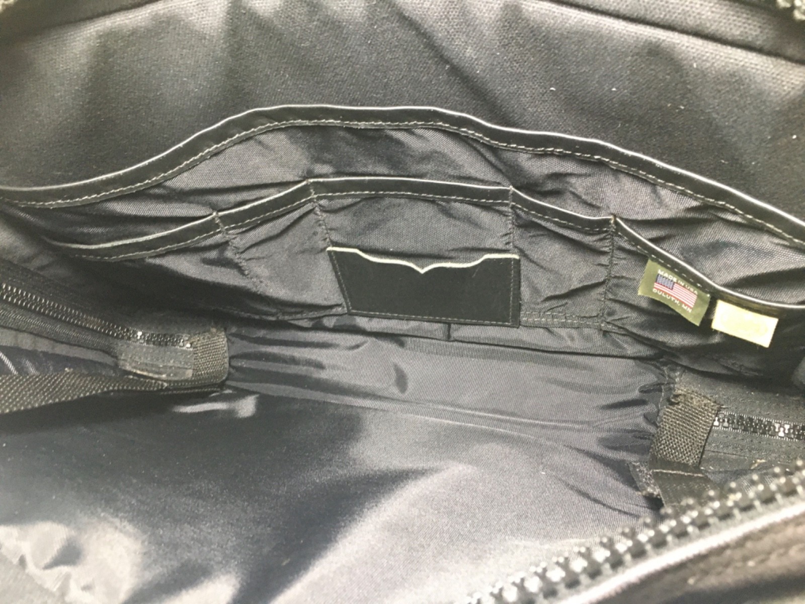 Duluth Pack Laptop Black Tarveler’s Leather Bag Computer Everyday Briefcase USA