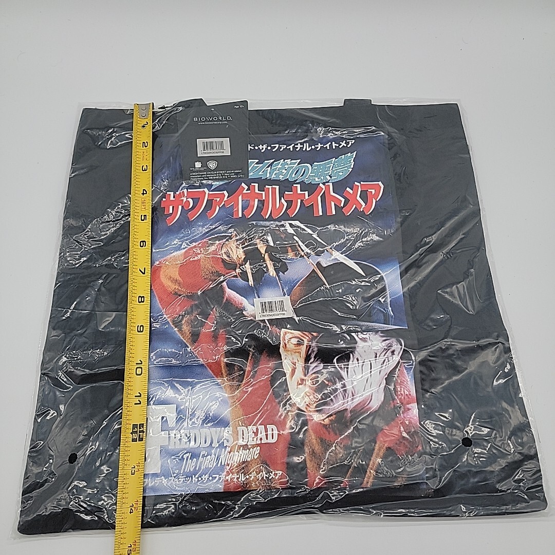 Nightmare on Elm Street Bag Foreign Poster Tote Reusable Grocery Freddy Krueger