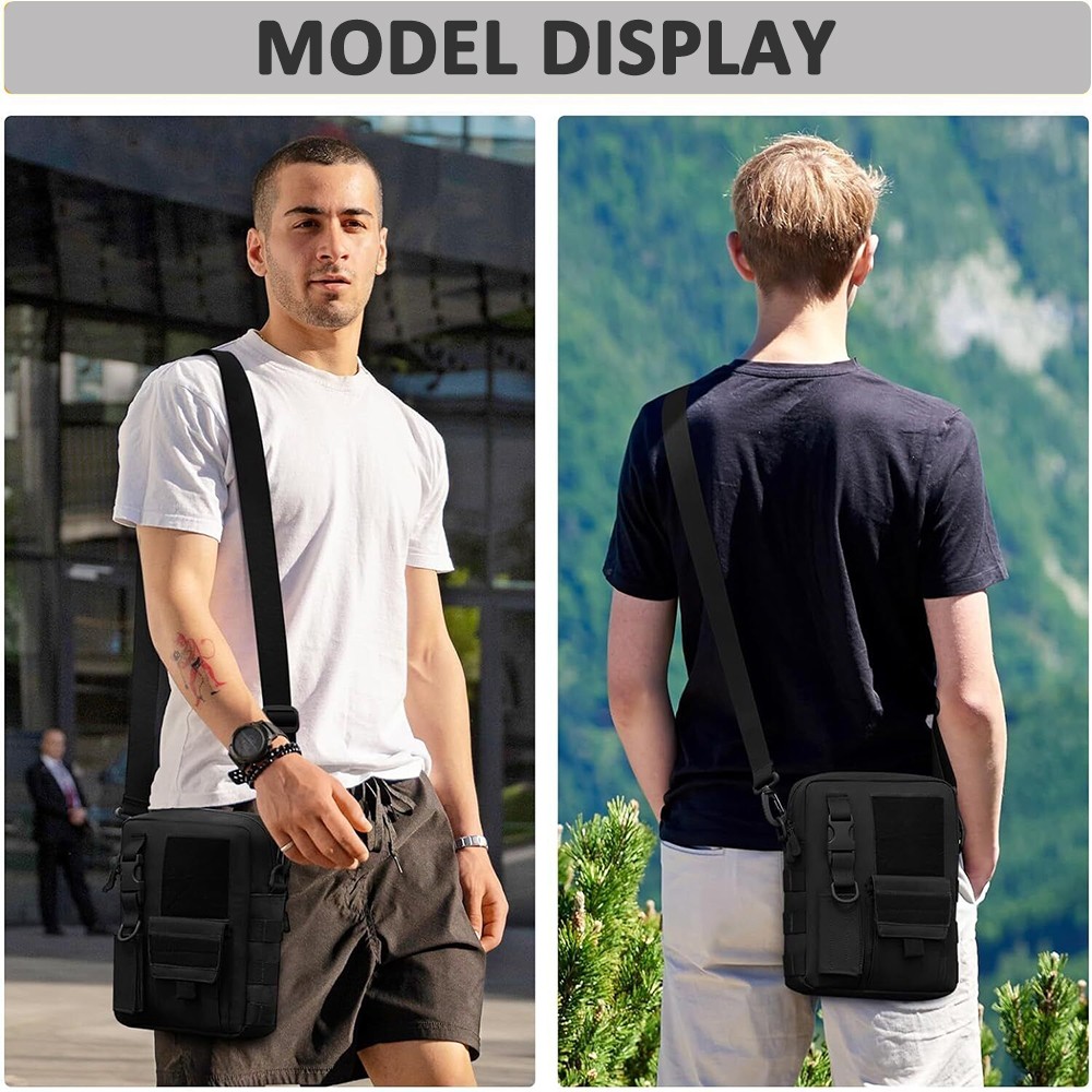 Small Canvas Messenger Bags Classic Vintage Shoulder Bags for Work School Travel