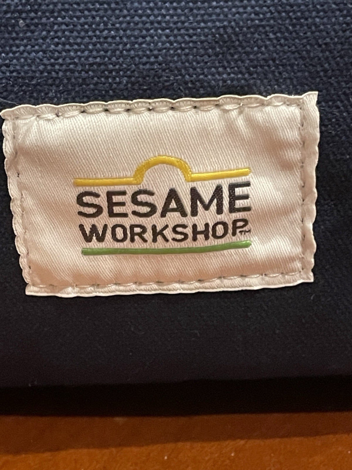 Steele Canvas Dopp Kit. Navy Blue Waxed Canvas With Sesame Workshop Logo. USA.