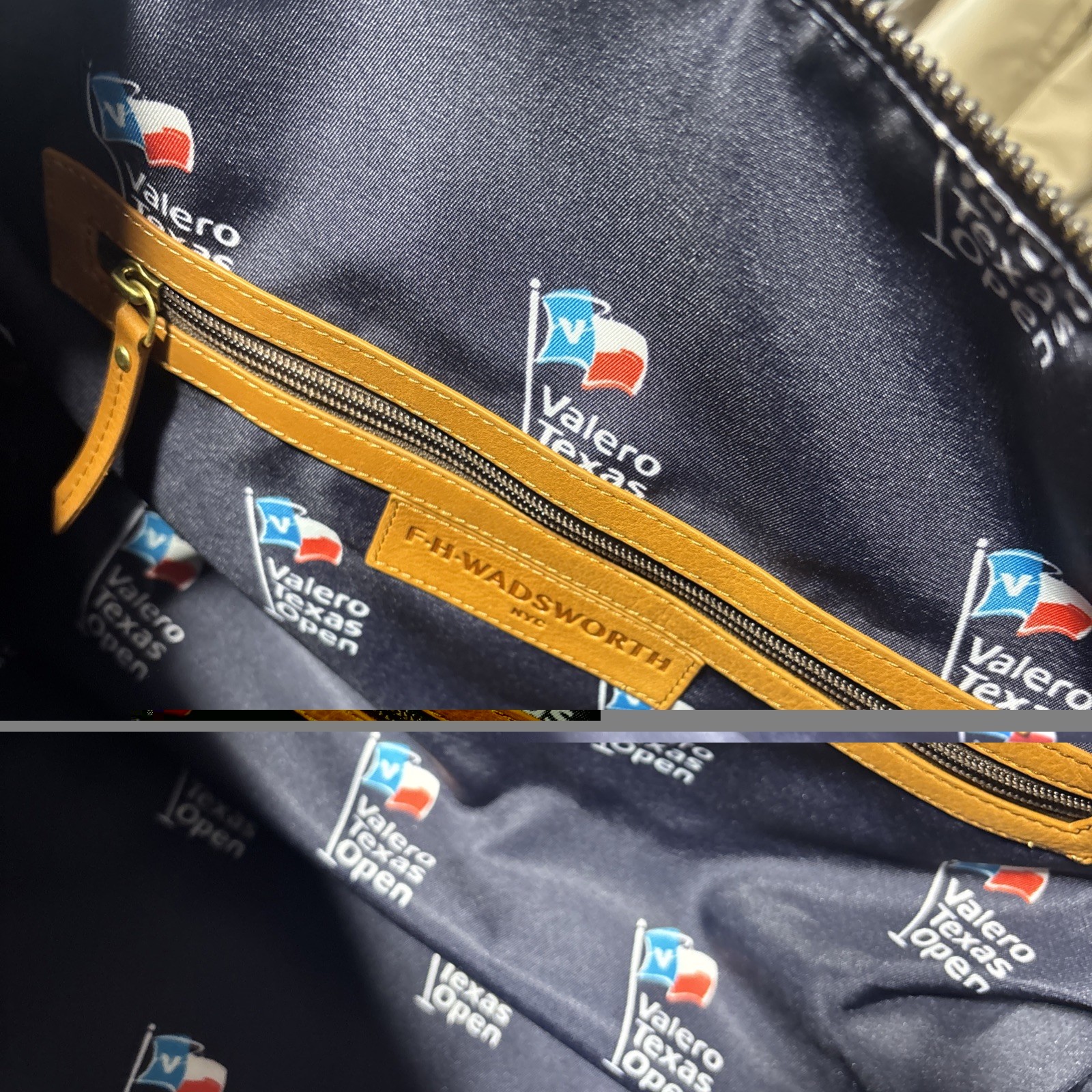 Valero Texas Golf Open Full Grain Italian Leather 1 Of 1 Duffle Bag