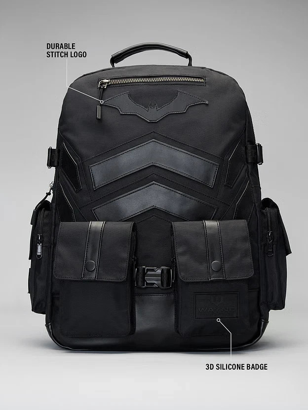 Batman Stealth Black Backpack Utility Gear Bag Limited Edition Travel/Laptop Bag