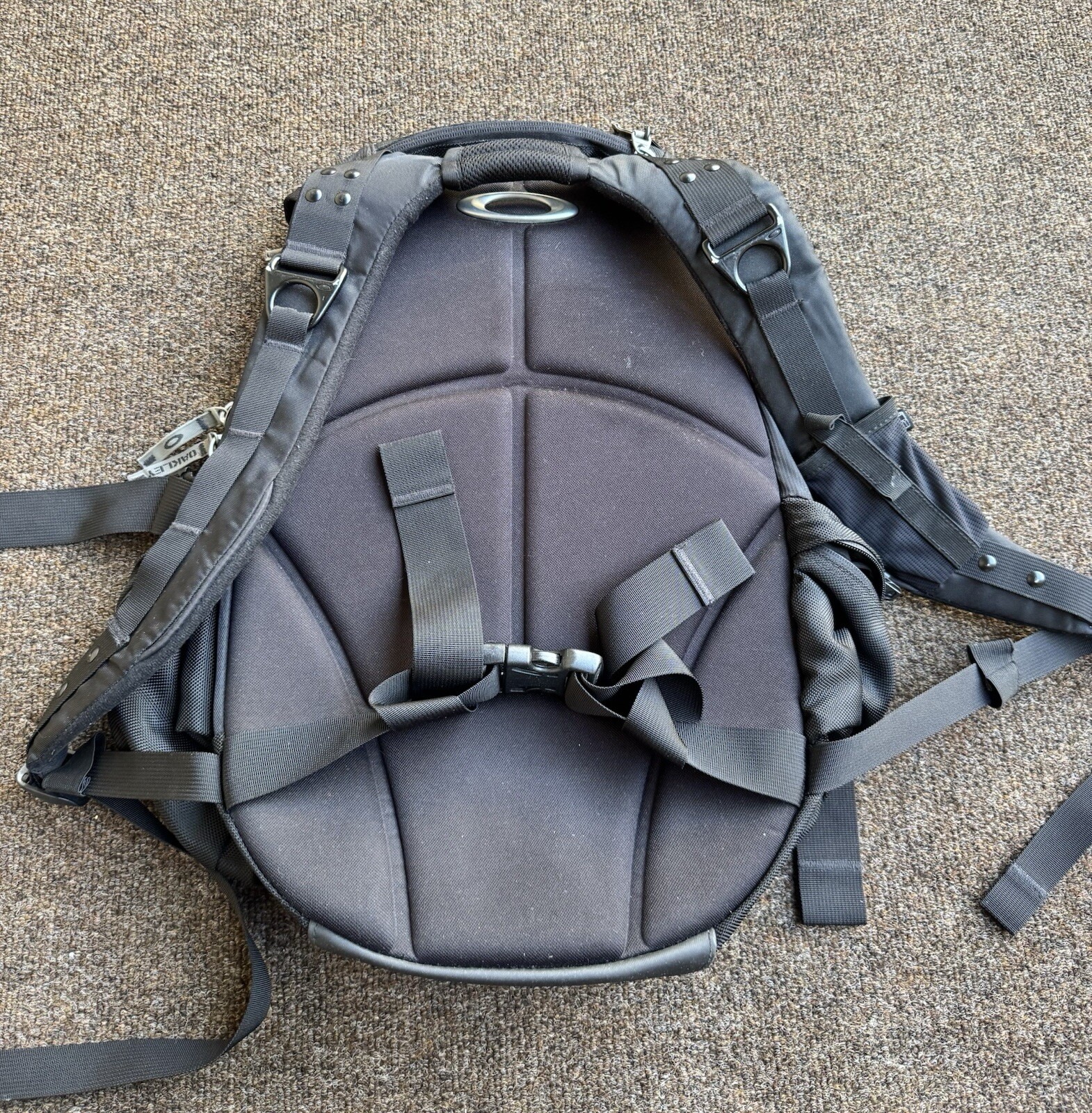 Y2K Oakley Icon 3.0 Tactical Backpack Stealth Black Military Travel Hiking READ