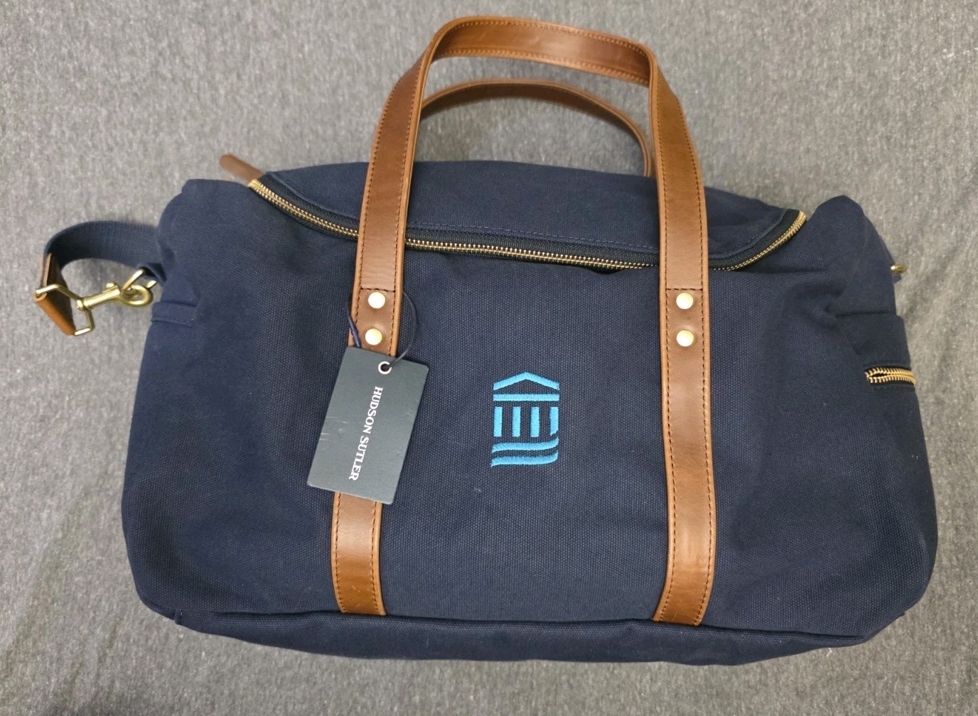 NWT Hudson Sutler Heritage Commuter Duffel Duffle Bag Mass General Brigham Navy