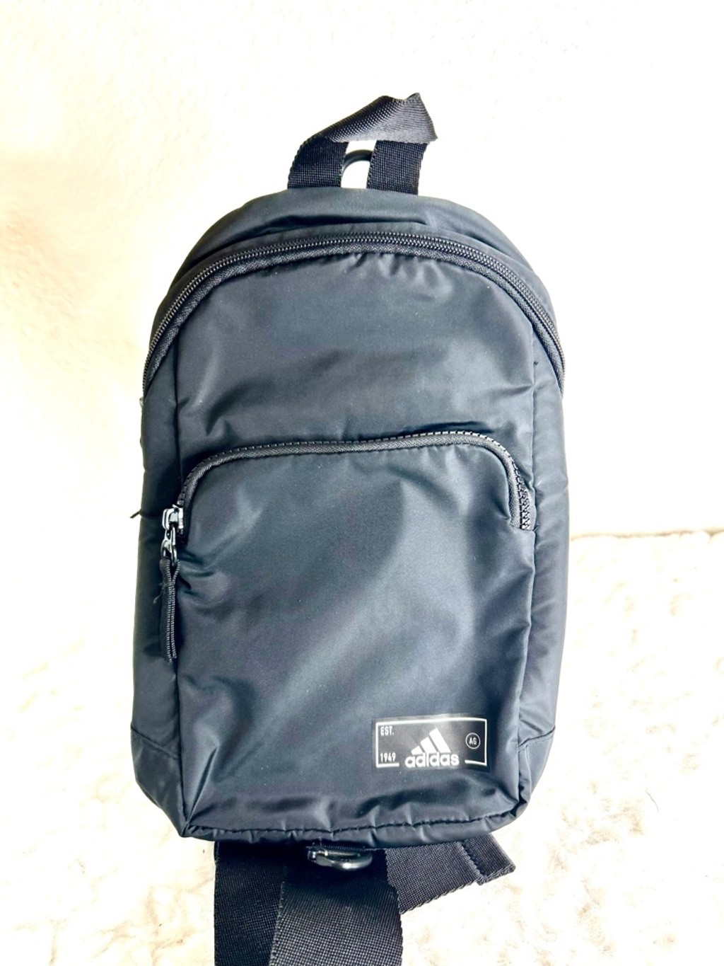 Adidas Essentials 2 Unisex Black Sling Crossbody Bag
