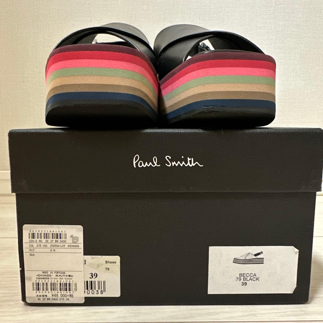 Paul Smith Cross Band Sandals Black/Multicolor