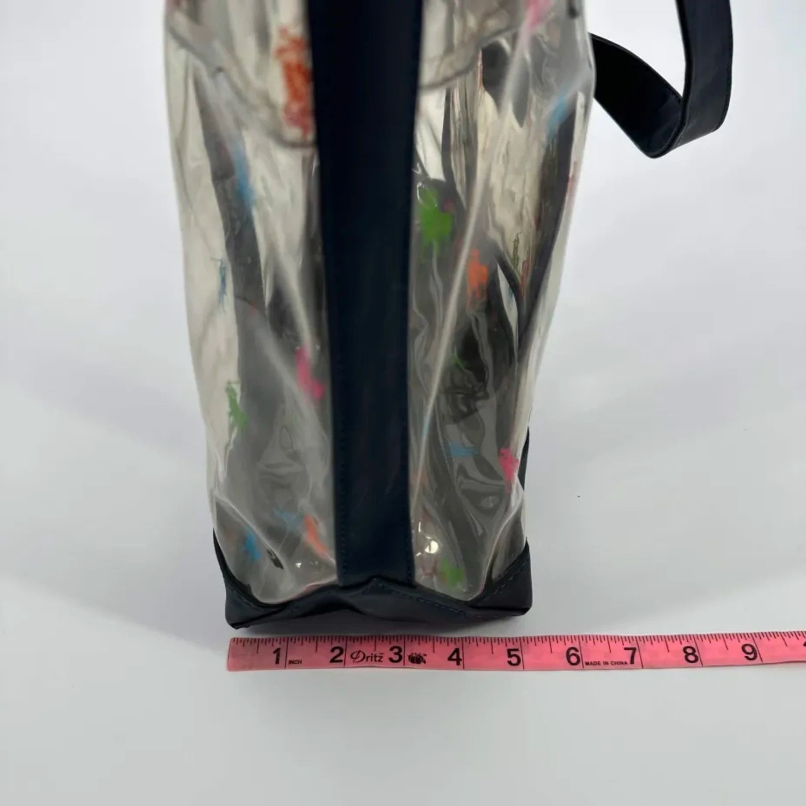 Polo Ralph Lauren Clear Vinyl All Over Print Tote Bag