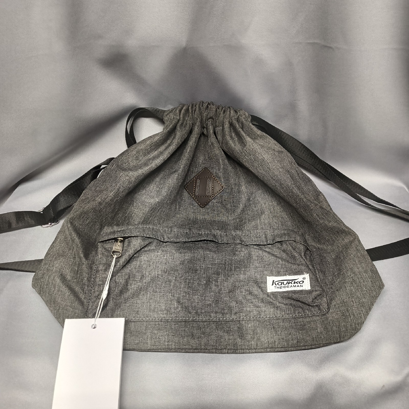 Kaukko Theideaman Grey Drawclouser Back Pack New