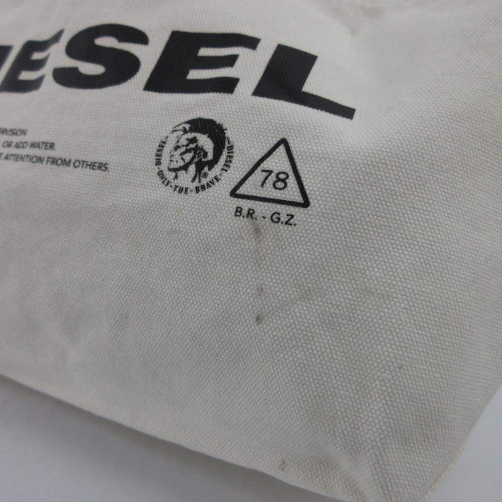 Diesel Reversible Canvas Tote Bag Camouflage Logo Print Handbag