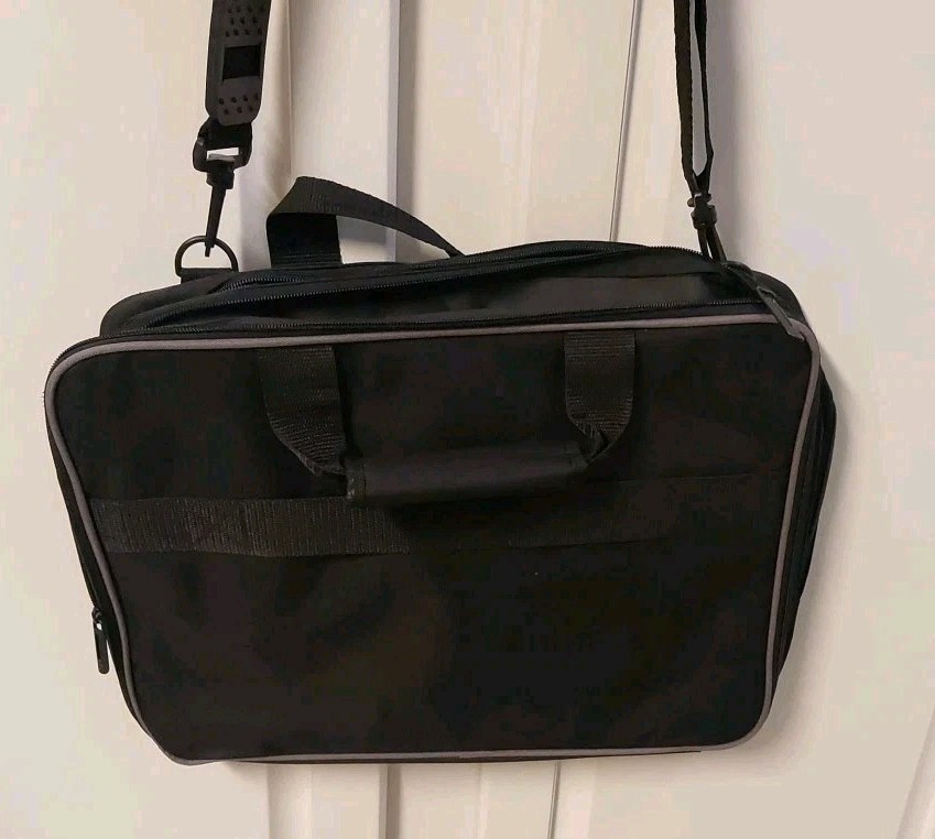 Leed’s BWD Intermotor Black Laptop Messenger Canvas Bag Shoulder Hand Crossbody