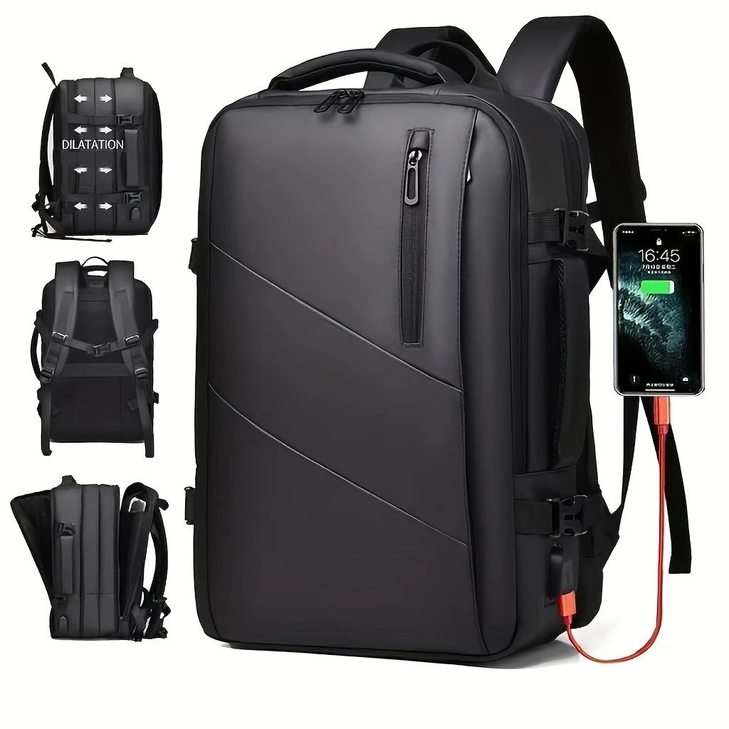The 35L Travel Backpack is a TSA-approved carry-on backpack designed for men by