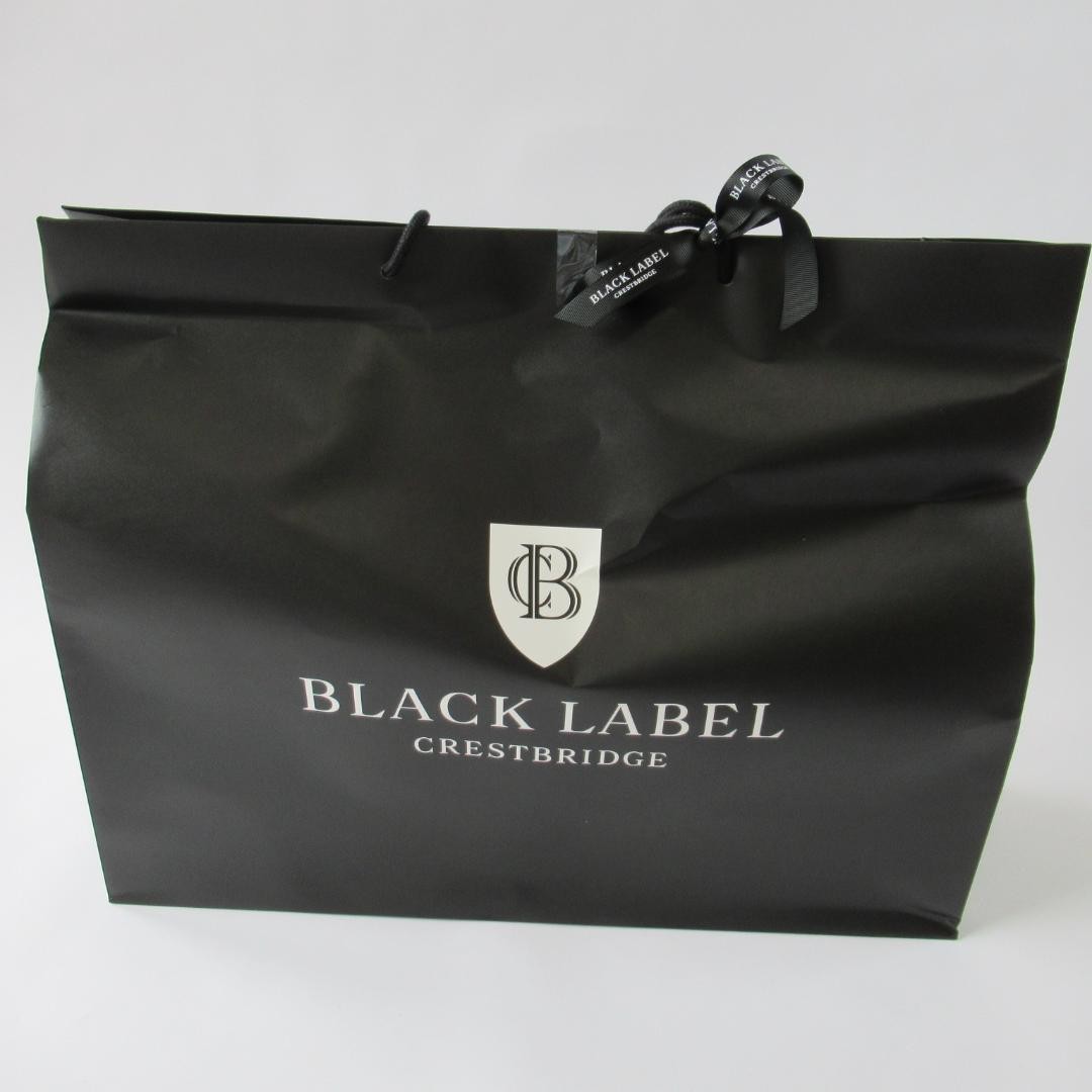 Authentic BLACK LABEL CRESTBRIDGE Black Check Business Briefcase 31cm x 42cm x 9