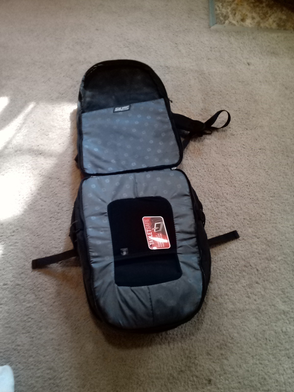 Swiss Gear Airflow Laptop Tablet Backpack Black Scan Smart Compartments