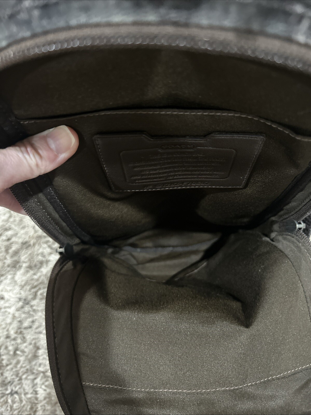 COACH Shoulder Bag Varick Nylon Sling F70692 Camo