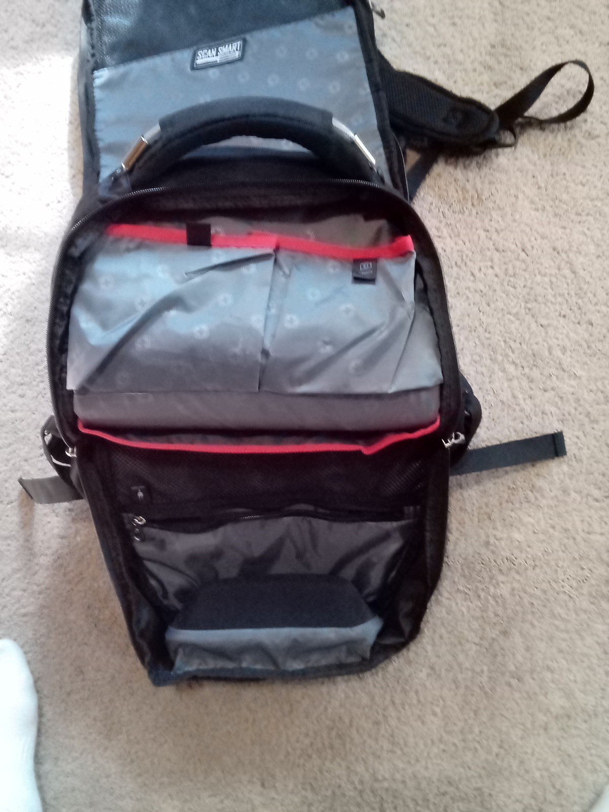 Swiss Gear Airflow Laptop Tablet Backpack Black Scan Smart Compartments