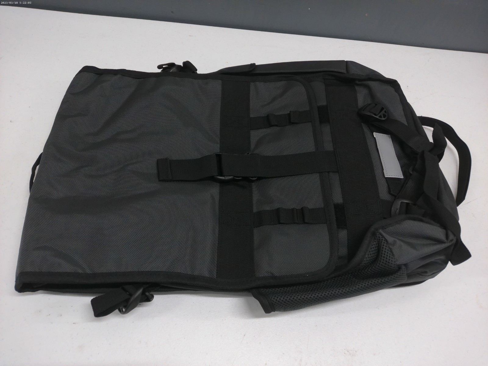 CityPak Black Gray Backpack Durable Travel Laptop Bag with Straps