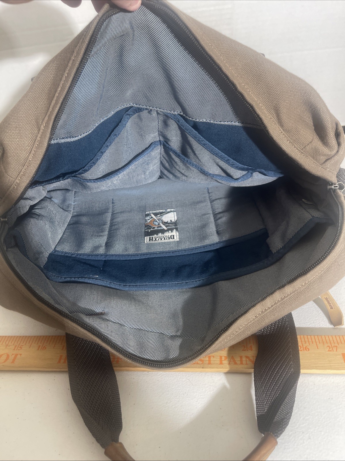 Duluth Trading Company Fire Hose Canvas Bona Fide Briefcase Messenger Bag