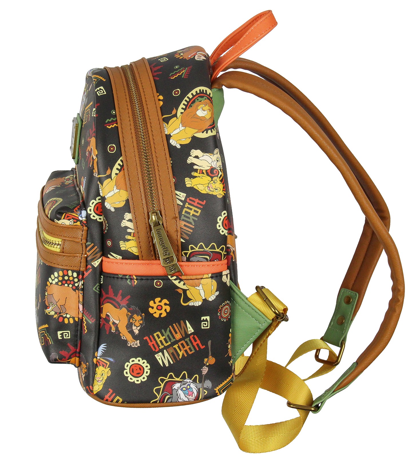 Loungefly Disney Lion King Multi-Character Tribal Patterns Mini Backpack 11″
