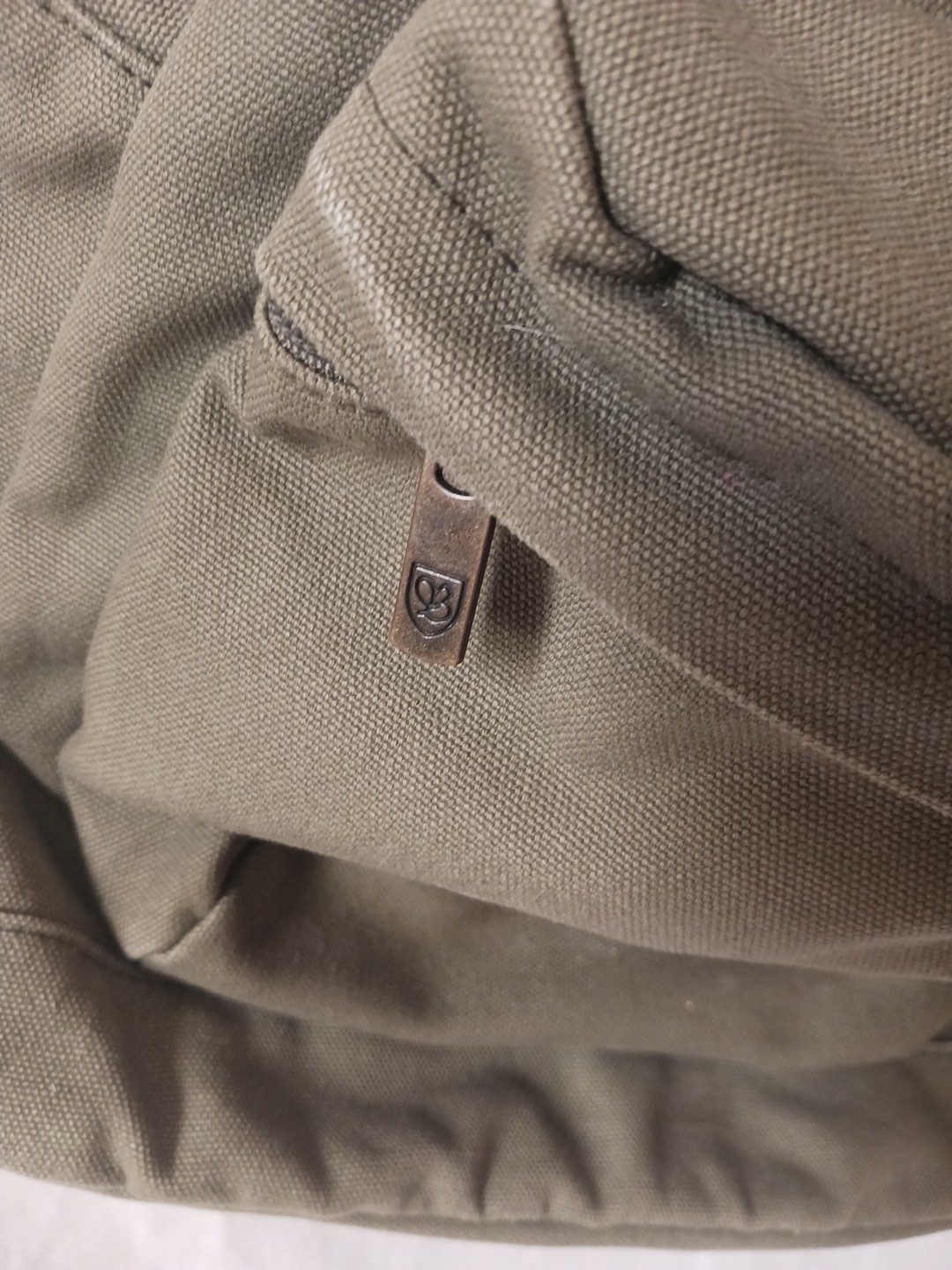 Brixton Olive Green Back Pack Canvas 100% Cotton – EUC