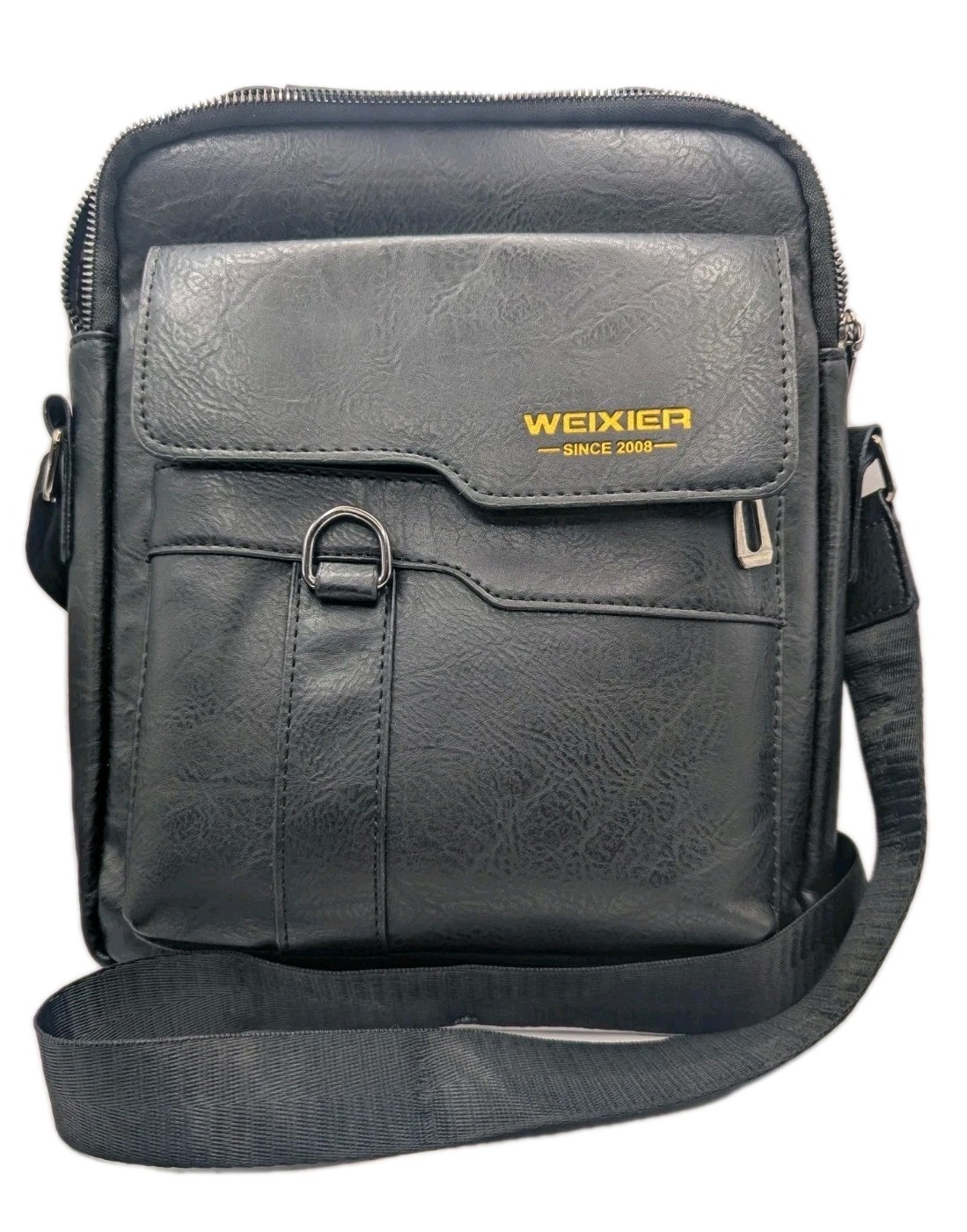 WEIXIER Men’s Crossbody Bag Shoulder Bag PU Leather Messenger Bag Handbag
