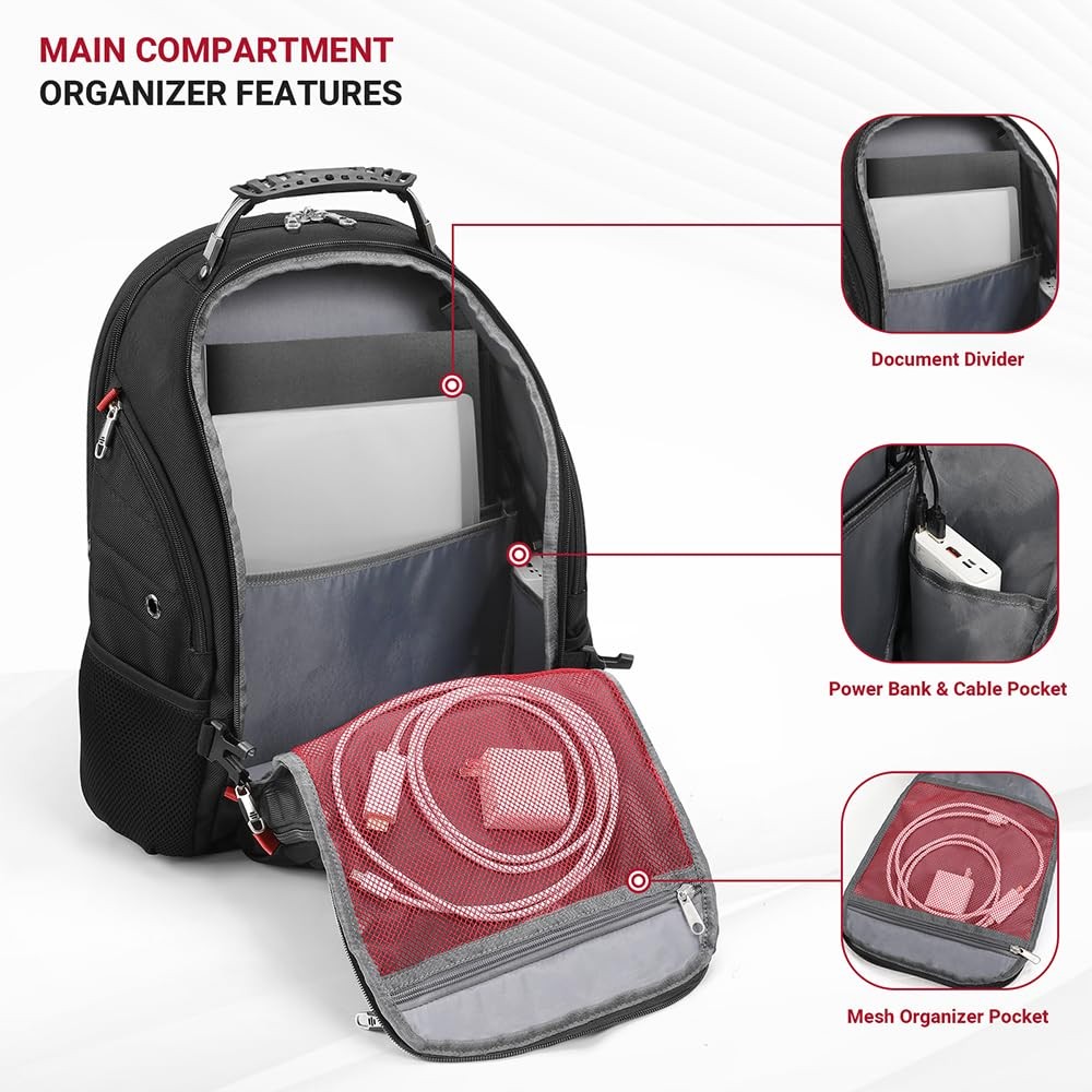 star cloud 17 Inch Travel Laptop Backpack,Business Tech Backpack with USB & T…