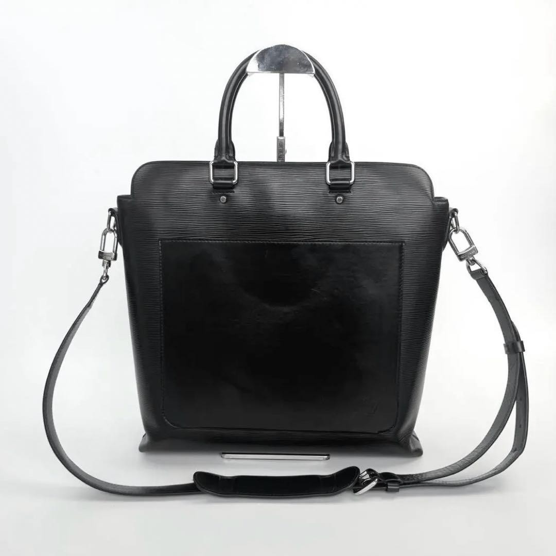 LOUIS VUITTON Epi Shoulder Bag Handbag Noir Versatile Luxury 34×36×6cm