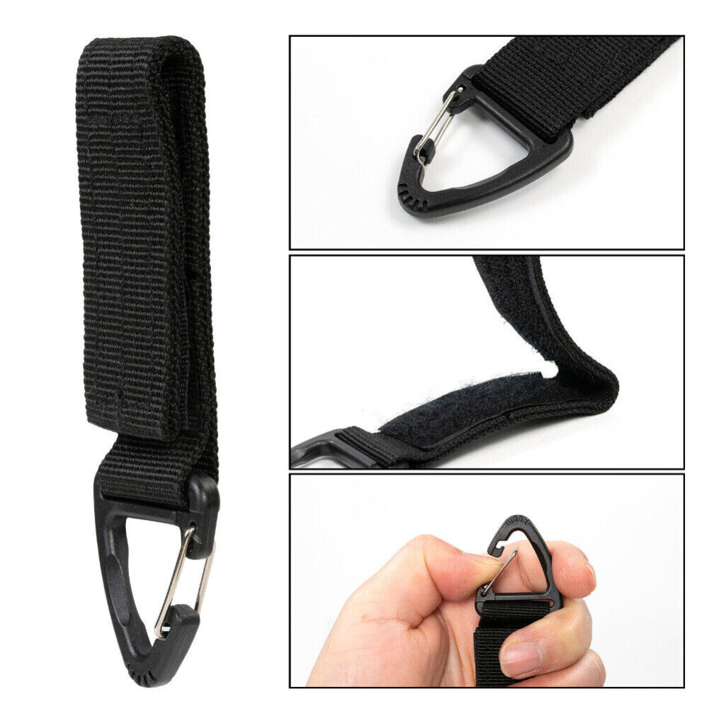 Tactical EDC Pouch Mini Coin Purse Bag Key Waist Pack + Key Hook Webbing Buckle