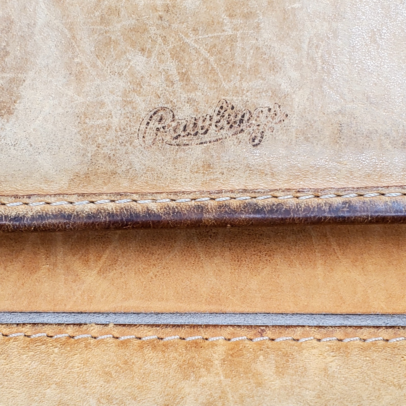 Vintage Rawlings Baseball Glove Leather Numbered Briefcase Messenger Bag RARE