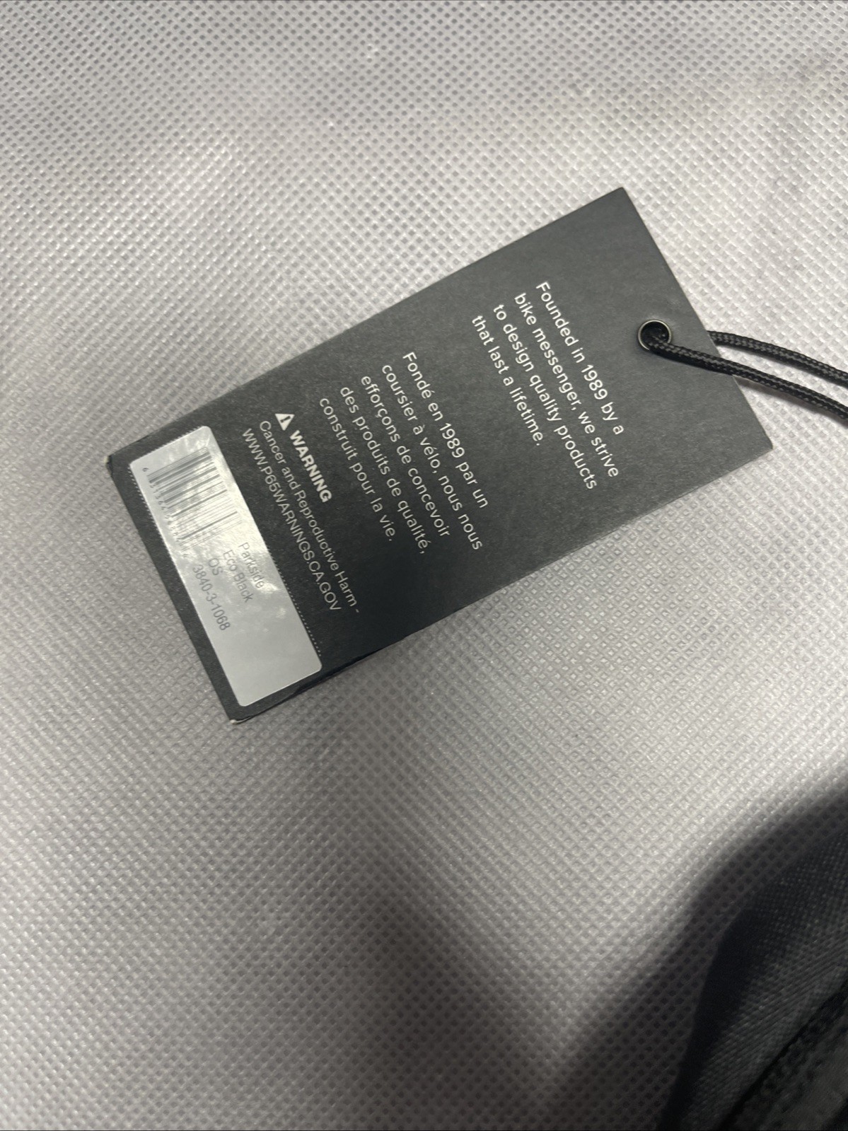 NWT Timbuk2 Parkside Backpack in Eco Black Logo Embroidery