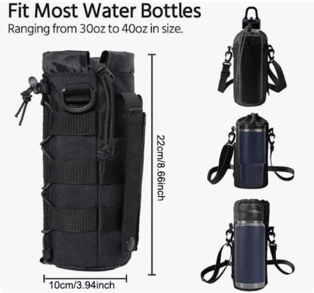 Tactical Molle Water Bottle Pouch Bag Hiking Water Bottle Holder for Outdoor