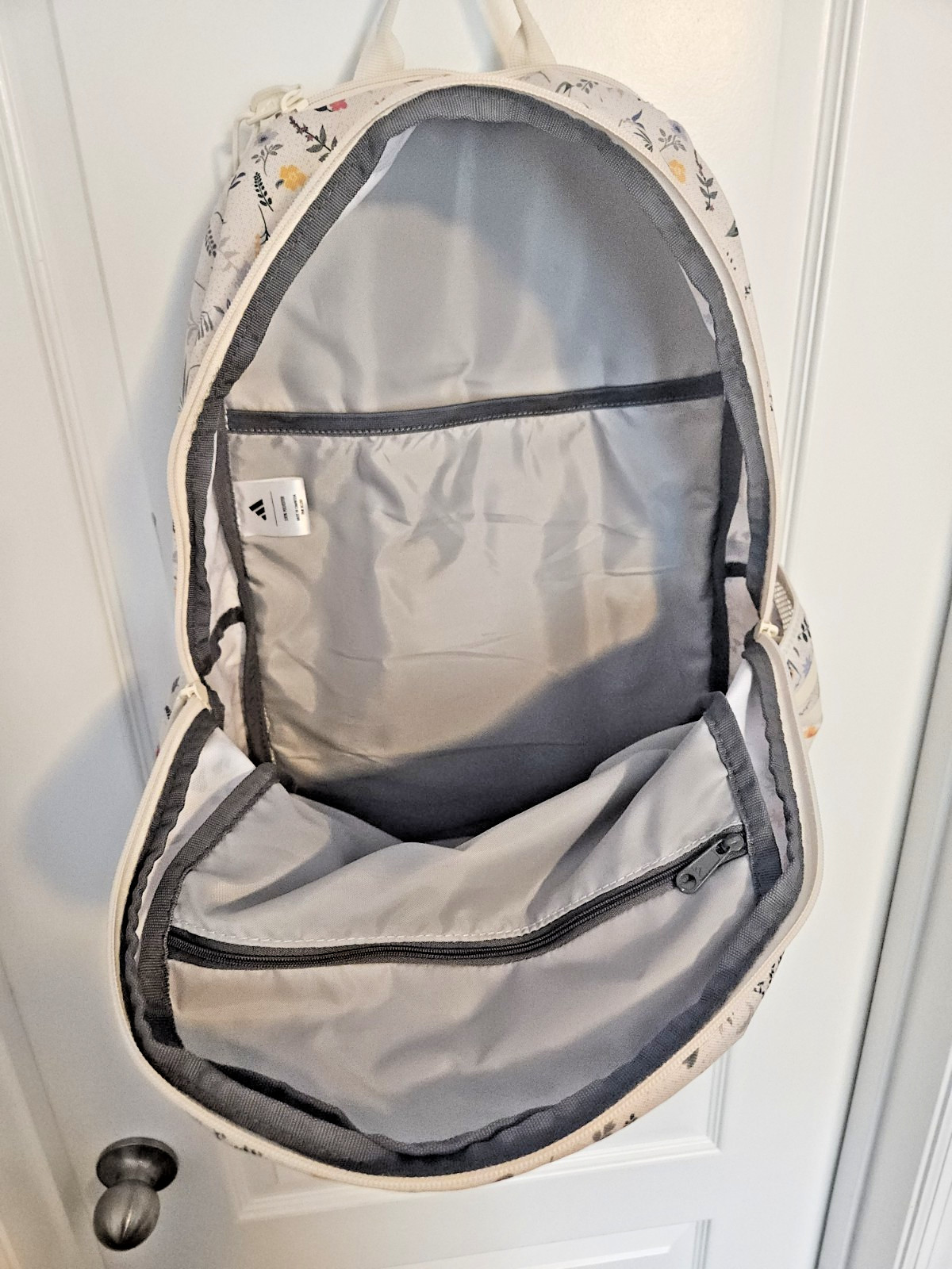 Adidas Classic 3S 5 Backpack Meadow Floral/Wonder White School Gym Travel