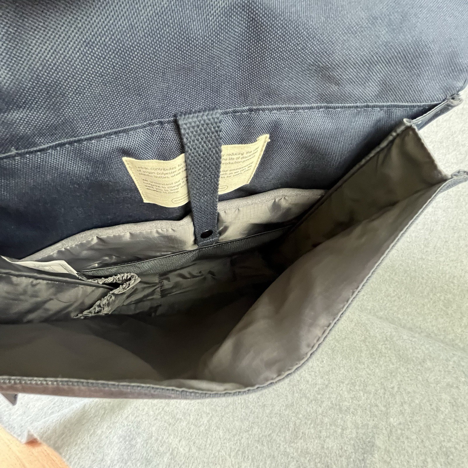 Lefrik Handy Backpack Navy Blue 15” Laptop Backpack Travel Daypack RPET