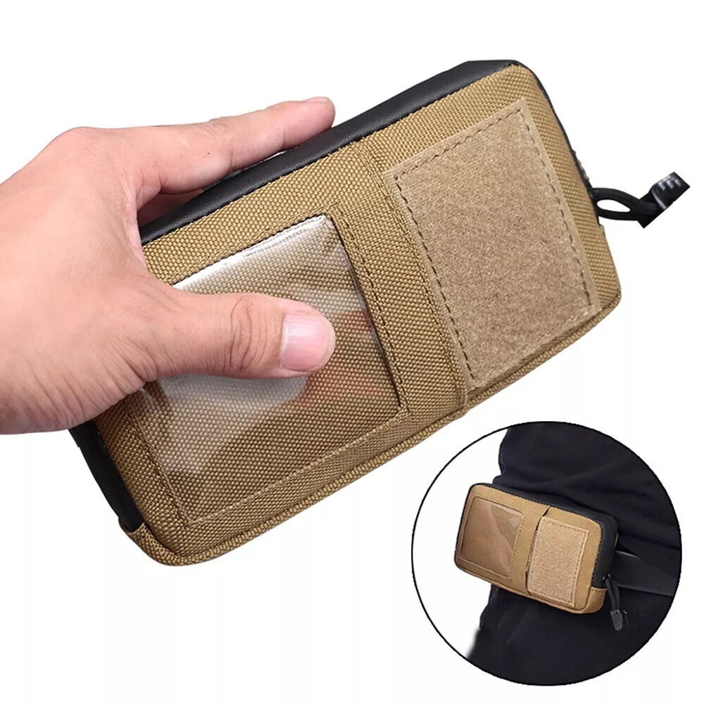 Tactical Molle EDC Pouch Small Organizer Waist Bag ID Card Holder Phone Wallet