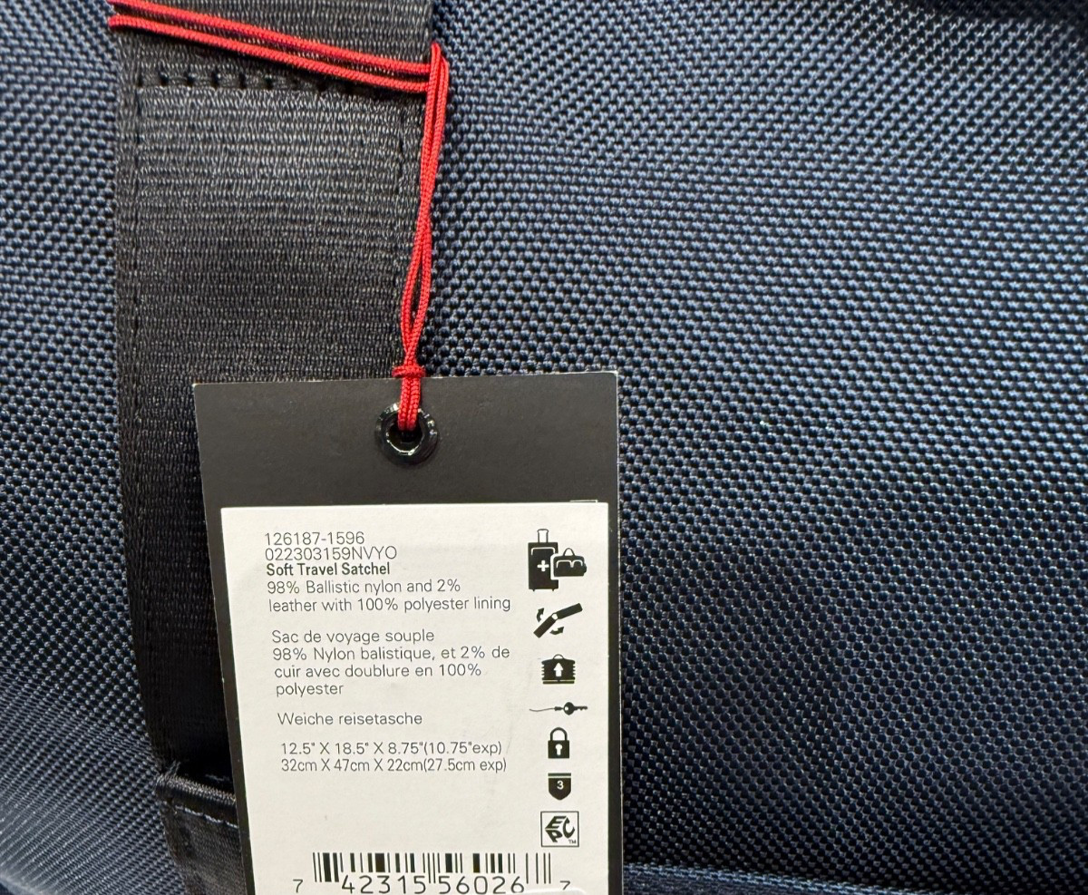 NEW Tumi Gen 4.3 Expandable SOFT TRAVEL Satchel Duffel Bag – NAVY BLUE